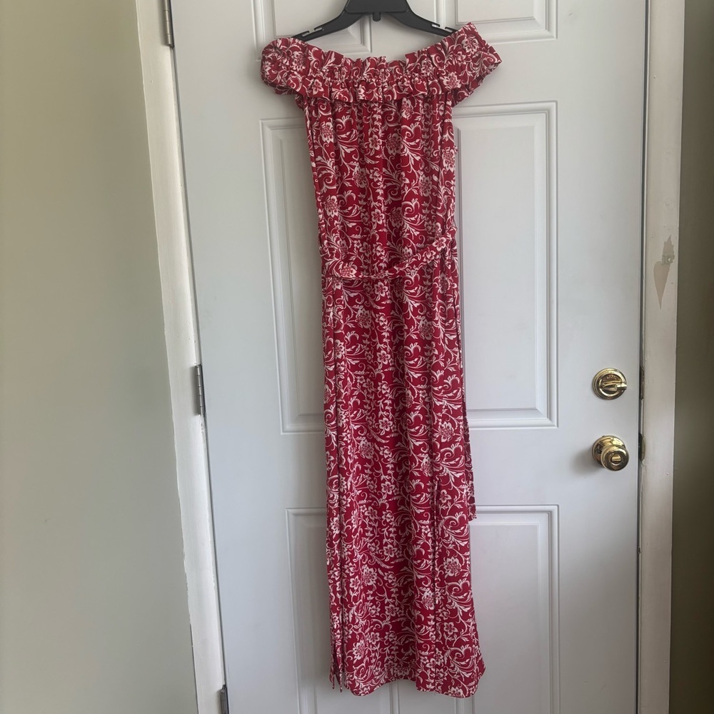 Loft Elegant Floral Maxi Dress, Size Medium - Picture 3 of 11